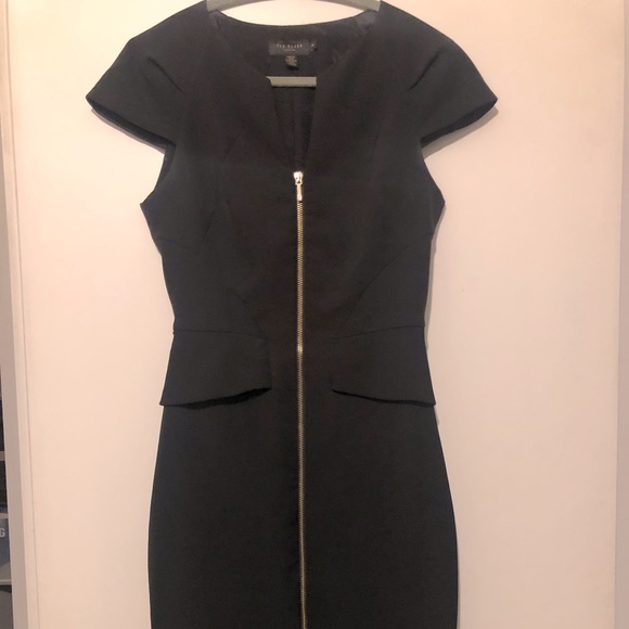 Ted Baker size 1 black dress - Picture 2 of 4